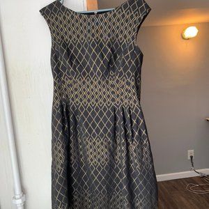 Formal black and gold Vince Camuto Dress
